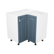 Corp inferior colt cu 2 usi Zebra MDF Albastru drept Corp inferior colt cu 2 usi Zebra MDF Albastru drept